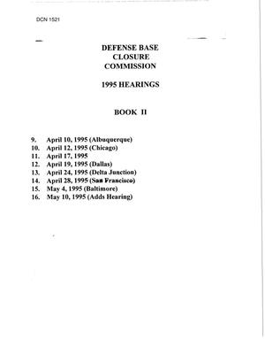 1995 Hearings (Misc) - April 10-May 10, 1995