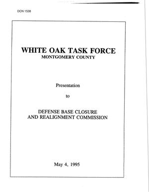 Navy - White Oak Naval Surface Warfare Center, MD, May 1995 Base Visit