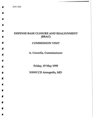 Naval Surface Warfare Centers - Correspondence and Briefings (1 of 3)