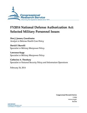 FY2014 National Defense Authorization Act: Selected Military Personnel Issues