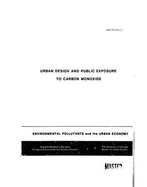 Urban Design and Public Exposure to Carbon Monoxide