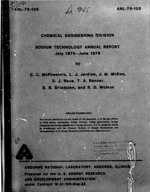 Chemical Engineering Division Sodium Technology Annual Report: July 1975-June 1976