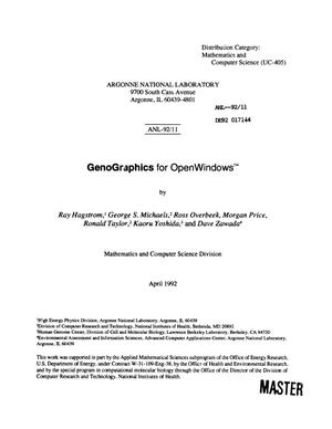 GenoGraphics for OpenWindows
