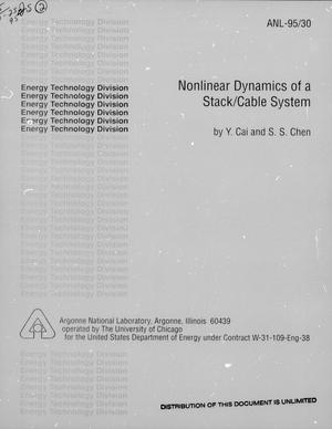 Nonlinear Dynamics of a Stack/Cable System