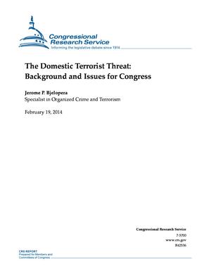 Primary view of object titled 'The Domestic Terrorist Threat: Background and Issues for Congress'.