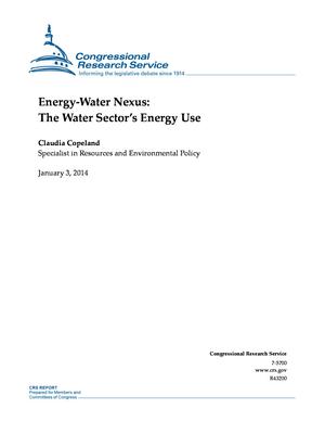 Energy-Water Nexus: The Water Sector's Energy Use