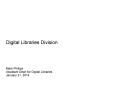 Presentation: Digital Libraries Division