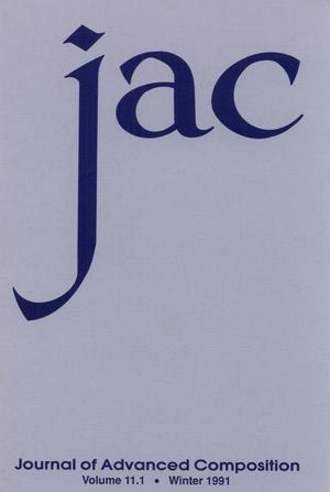 Primary view of object titled 'Journal of Advanced Composition, Volume 11, Number 1, Winter 1991'.