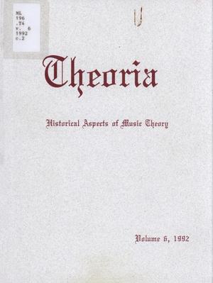 Primary view of object titled 'Theoria, Volume 6, 1992'.