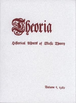 Primary view of object titled 'Theoria, Volume 4, 1989'.