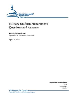 Military Uniform Procurement: Questions and Answers
