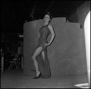 [Alpha Psi Omega member Pam Purvis as Gypsy Rose Lee, 1967]