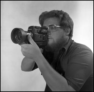 [Side-profile of filmmaker Lewis Abernathy, 3]