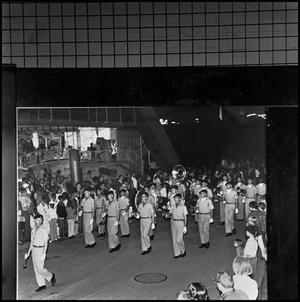 [AFROTC Falcon Band in a parade, 1966]