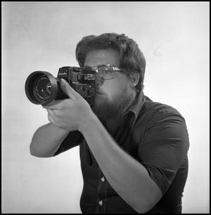 [Side-profile of filmmaker Lewis Abernathy, 4]