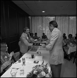 Primary view of object titled '[Alumni Awards Luncheon, April 26, 1975]'.