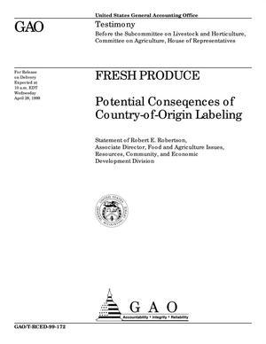 Fresh Produce: Potential Consequences of Country-of-Origin Labeling