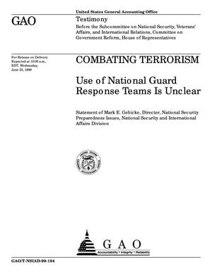 Combating Terrorism: Use of National Guard Response Teams Is Unclear