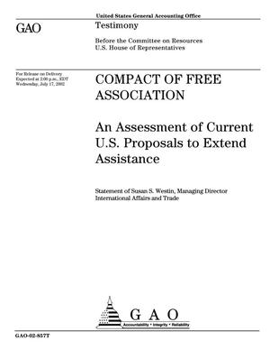 Compact of Free Association: An Assessment of Current U.S. Proposals to Extend Assistance