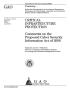 Text: Critical Infrastructure Protection: Comments on the Proposed Cyber Se…