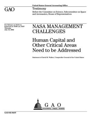 NASA Management Challenges: Human Capital and Other Critical Areas Need to be Addressed