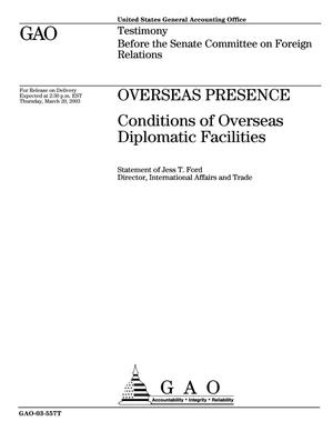 Overseas Presence: Conditions of Overseas Diplomatic Facilities