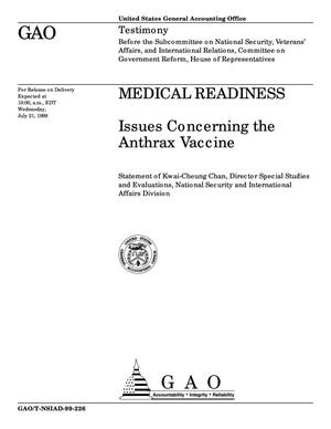 Medical Readiness: Issues Concerning the Anthrax Vaccine