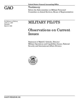 Military Pilots: Observations on Current Issues