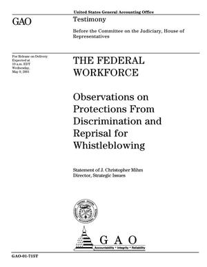 The Federal Workforce: Observations on Protections From Discrimination and Reprisal for Whistleblowing