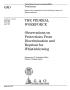 Primary view of The Federal Workforce: Observations on Protections From Discrimination and Reprisal for Whistleblowing