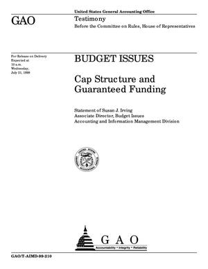 Budget Issues: Cap Structure and Guaranteed Funding