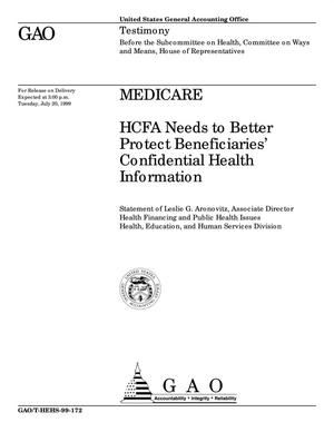 Medicare: HCFA Needs to Better Protect Beneficiaries' Confidential Health Information