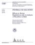 Primary view of Federal Oil Valuation: Efforts to Revise Regulations and an Analysis of Royalties in Kind