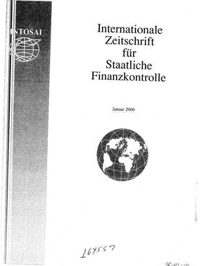 Primary view of object titled 'International Journal of Government Auditing, January 2000, Vol. 27, No. 1 (German Version)'.