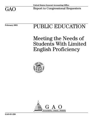 Public Education: Meeting the Needs of Students With Limited English Proficiency