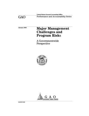 Major Management Challenges and Program Risks: A Governmentwide Perspective