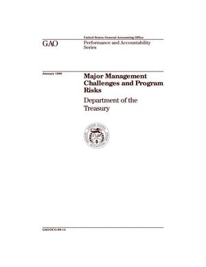 Major Management Challenges and Program Risks: Department of the Treasury