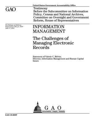 Information Management: The Challenges of Managing Electronic Records