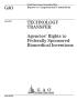 Primary view of Technology Transfer: Agencies' Rights to Federally Sponsored Biomedical Inventions