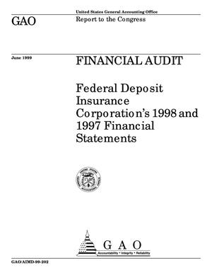Financial Audit: Federal Deposit Insurance Corporation's 1998 and 1997 Financial Statements