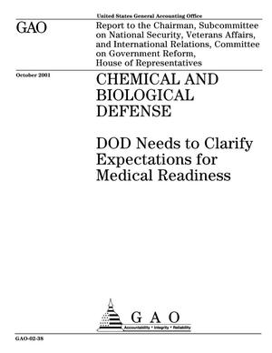 Chemical and Biological Defense: DOD Needs to Clarify Expectations in Medical Readiness