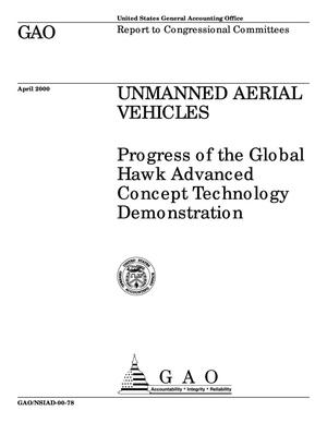 Unmanned Aerial Vehicles: Progress of the Global Hawk Advanced Concept Technology Demonstration