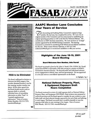 FASAB News, Issue 68, June-July 2001