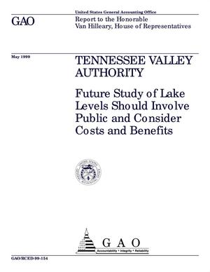 Tennessee Valley Authority: Future Study of Lake Levels Should Involve Public and Consider Costs and Benefits