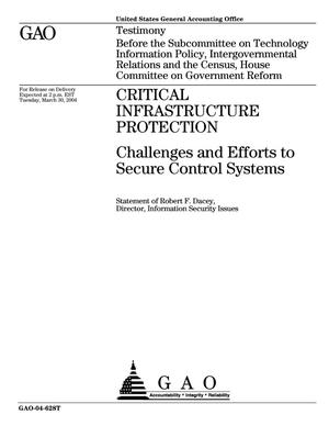 Critical Infrastructure Protection: Challenges and Efforts to Secure Control Systems