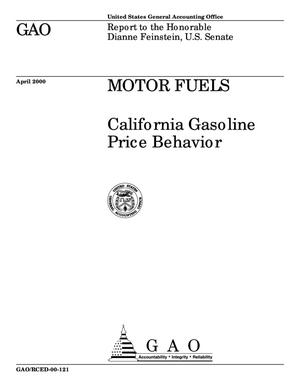 Motor Fuels: California Gasoline Price Behavior