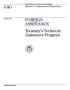 Report: Foreign Assistance: Treasury's Technical Assistance Program