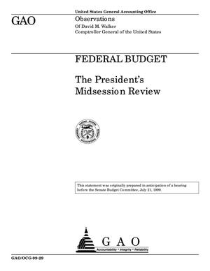 Federal Budget: The President's Midsession Review