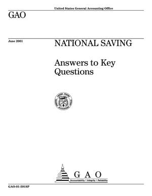 National Saving: Answers to Key Questions