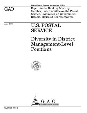 U.S. Postal Service: Diversity in District Management-Level Positions